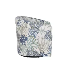 Sale Kirklands Home Ocean Bonnie Swivel Accent Chair Blue