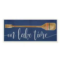 Clearance Kirklands Home On Lake Time Wall Plaque Blue