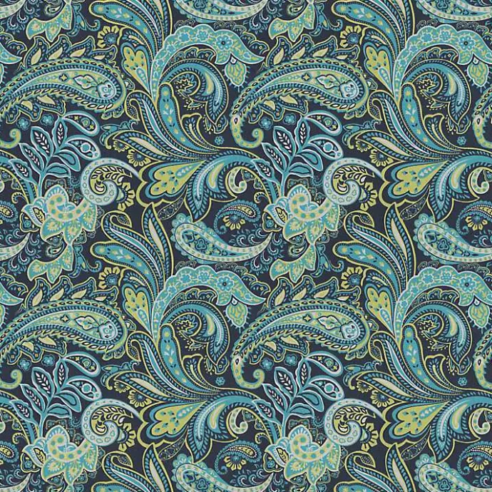 New Kirklands Home Paisley Outdoor Settee Cushion Blue