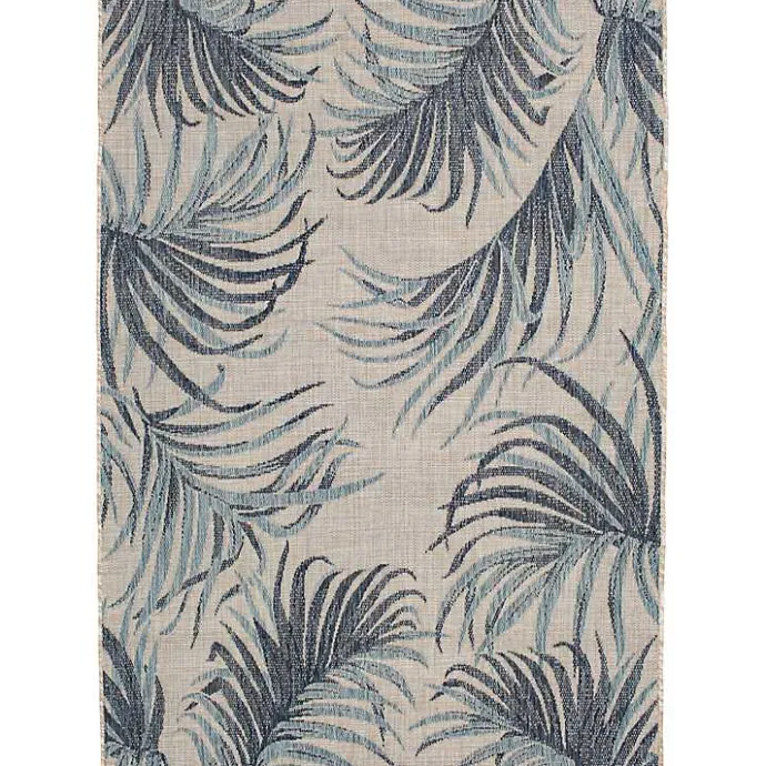 Outlet Kirklands Home Palm Fronds Lava Indoor/Outdoor Area Rug, 5x7 Blue