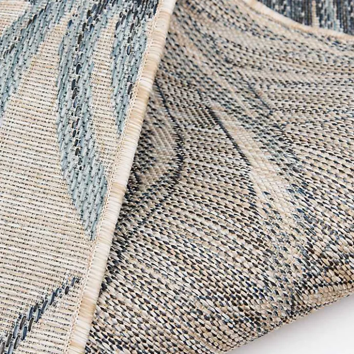 Outlet Kirklands Home Palm Fronds Lava Indoor/Outdoor Area Rug, 5x7 Blue