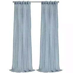 Kirklands Home Paloma Curtain Panel, 95 in. Blue