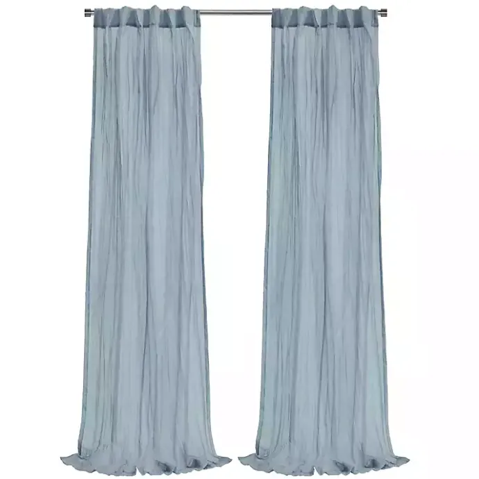 Kirklands Home Paloma Curtain Panel, 95 in. Blue