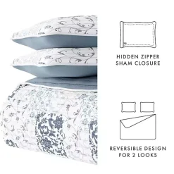 Discount Kirklands Home Blue Patchwork Reversible 3-pc. King Quilt Set