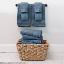 Best Kirklands Home 6-pc. Essential Cotton Bath Towels Blue