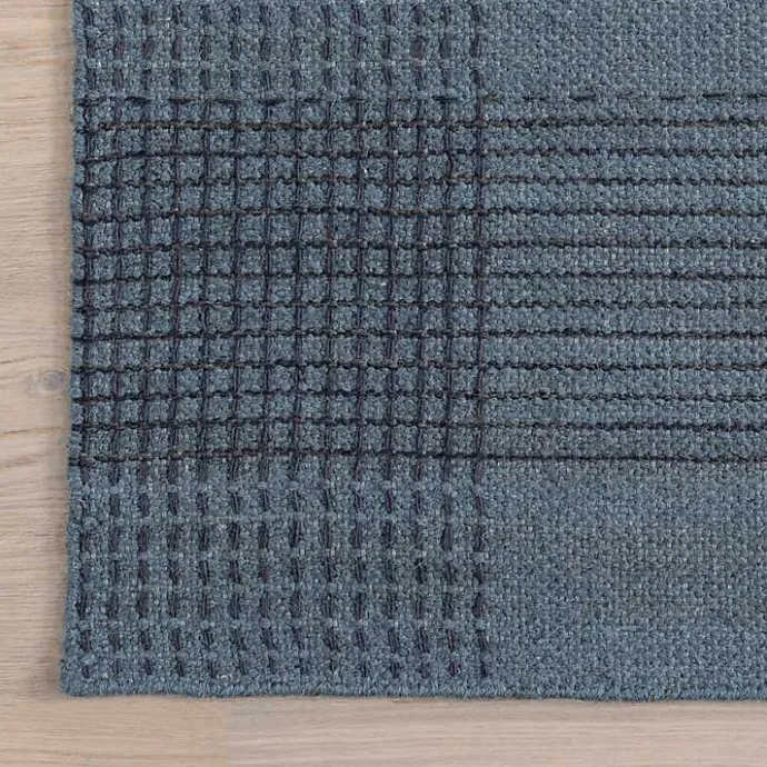 Discount Kirklands Home Plaid Emily Henderson x RugsUSA Area Rug, 4x6 Blue