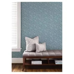Hot Kirklands Home Poplin Peel & Stick Wallpaper Blue