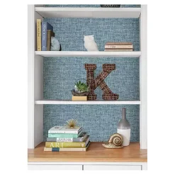 Hot Kirklands Home Poplin Peel & Stick Wallpaper Blue