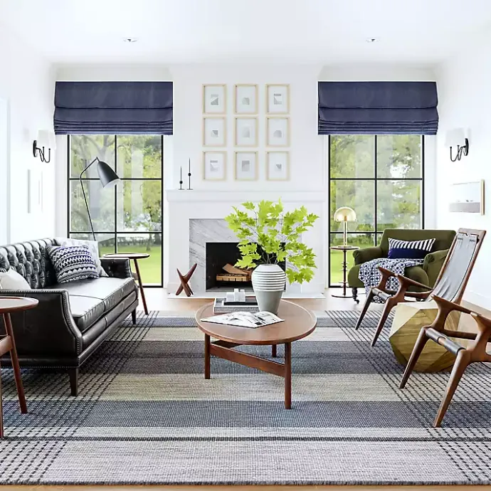 Hot Kirklands Home Blue Portland Emily Henderson x RugsUSA Rug, 9x12