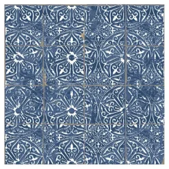 Hot Kirklands Home Provincial Tiles Peel & Stick Wallpaper Blue