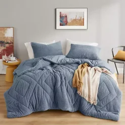 Online Kirklands Home Quilted Teddy 3-pc. King Comforter Set Blue