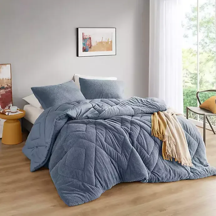 Sale Kirklands Home Quilted Teddy 2-pc. Twin Comforter Set Blue