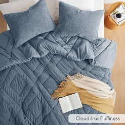 Sale Kirklands Home Quilted Teddy 2-pc. Twin Comforter Set Blue