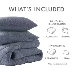 Sale Kirklands Home Quilted Teddy 2-pc. Twin Comforter Set Blue