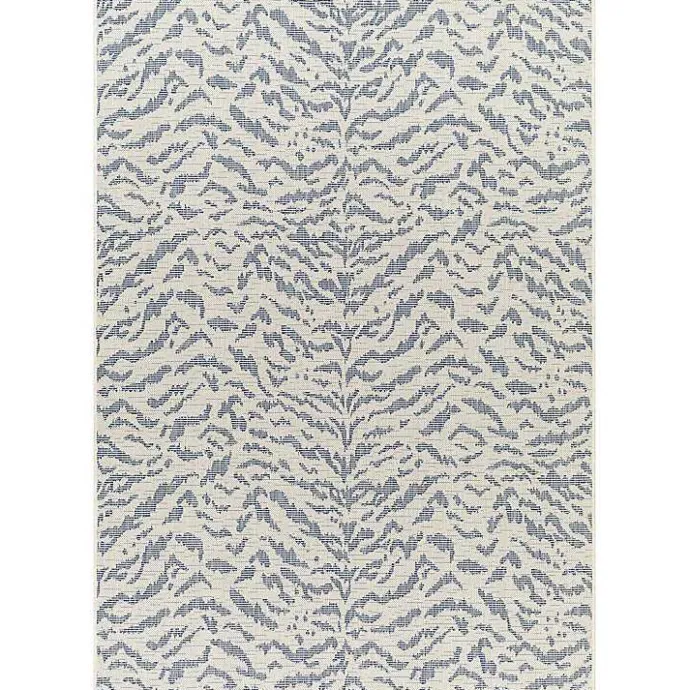 Kirklands Home Blue Ravello Outdoor Rug, 7x10
