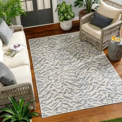Kirklands Home Blue Ravello Outdoor Rug, 7x10