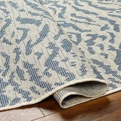 Kirklands Home Blue Ravello Outdoor Rug, 7x10