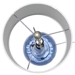 Discount Kirklands Home Rippled Glass Droplet Table Lamp Blue