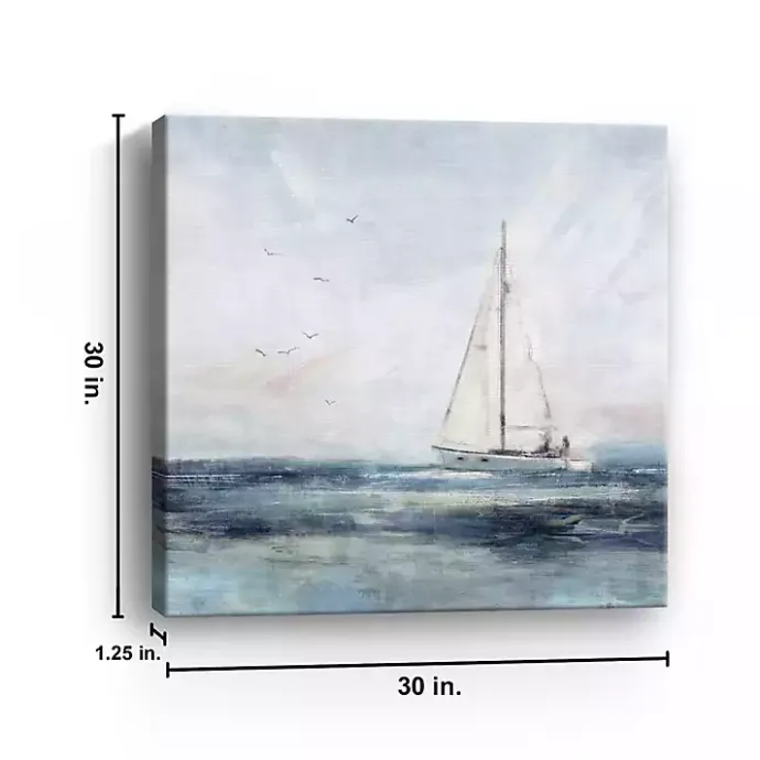 Online Kirklands Home Sailing I Canvas Art Print Blue