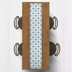 Discount Kirklands Home Blue Scallop Seashells Table Runner, 72 in.