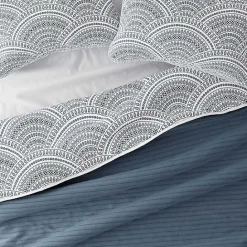 Best Kirklands Home Blue Scalloped Reversible 3-pc. King Quilt Set