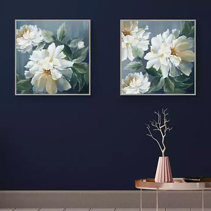 Outlet Kirklands Home Secret Garden Framed Canvas Art Print Blue