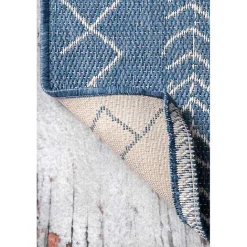 Best Kirklands Home Blue Serna Tribal Outdoor Area Rug, 5x8
