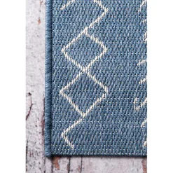 Outlet Kirklands Home Blue Serna Tribal Outdoor Area Rug, 8x11