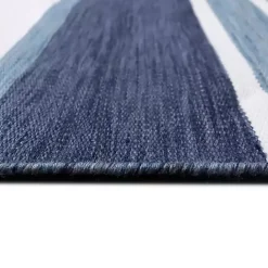 Sale Kirklands Home Blue Shades Striped Indoor/Outdoor Area Rug, 5x7