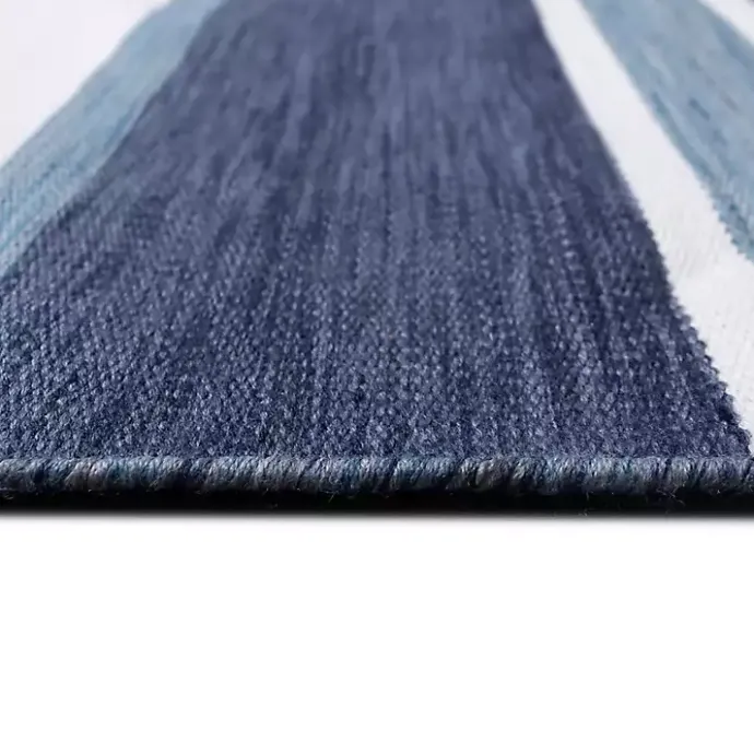 Sale Kirklands Home Blue Shades Striped Indoor/Outdoor Area Rug, 5x7