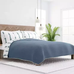 Online Kirklands Home Blue Shibori Reversible 2-pc. Twin Quilt Set