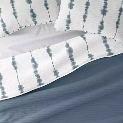 Kirklands Home Blue Shibori Reversible 3-pc. King Quilt Set
