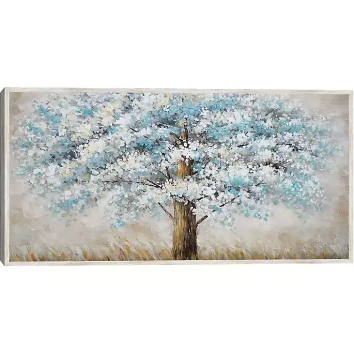 Clearance Kirklands Home Blue Solitude Framed Canvas Art Print