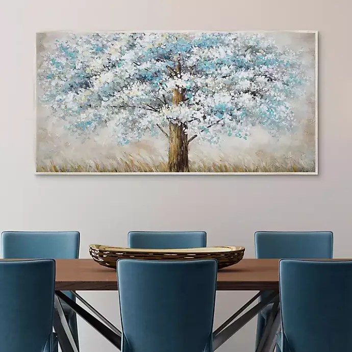 Clearance Kirklands Home Blue Solitude Framed Canvas Art Print