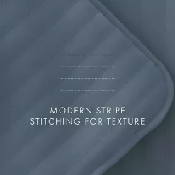 Sale Kirklands Home Stitched Stripes 2-pc. Twin Quilt Set Blue
