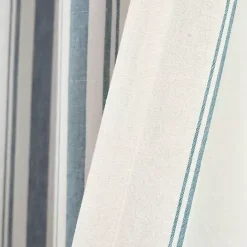 Discount Kirklands Home Stripe Farmhouse Curtain Panel Set, 95 in. Blue
