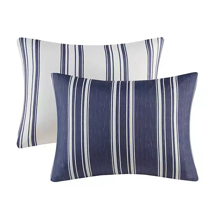 Online Kirklands Home Blue Stripe Jackson 3-pc. King Comforter Set