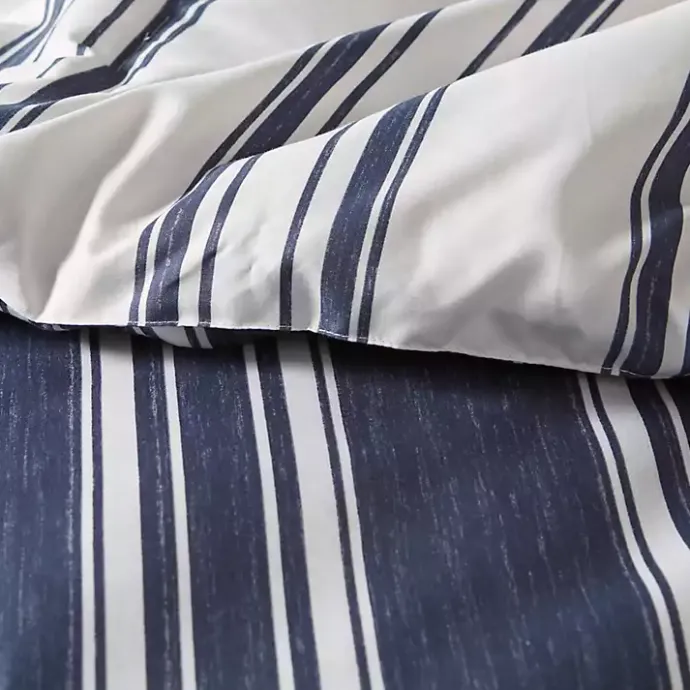 Online Kirklands Home Blue Stripe Jackson 3-pc. King Comforter Set