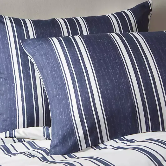 Online Kirklands Home Blue Stripe Jackson 3-pc. King Comforter Set
