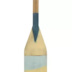 Online Kirklands Home Striped Wood Canoe Oar Wall Plaque Blue
