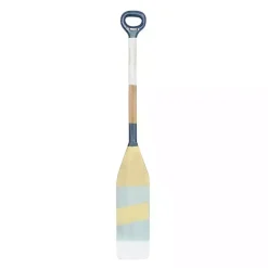 Online Kirklands Home Striped Wood Canoe Oar Wall Plaque Blue