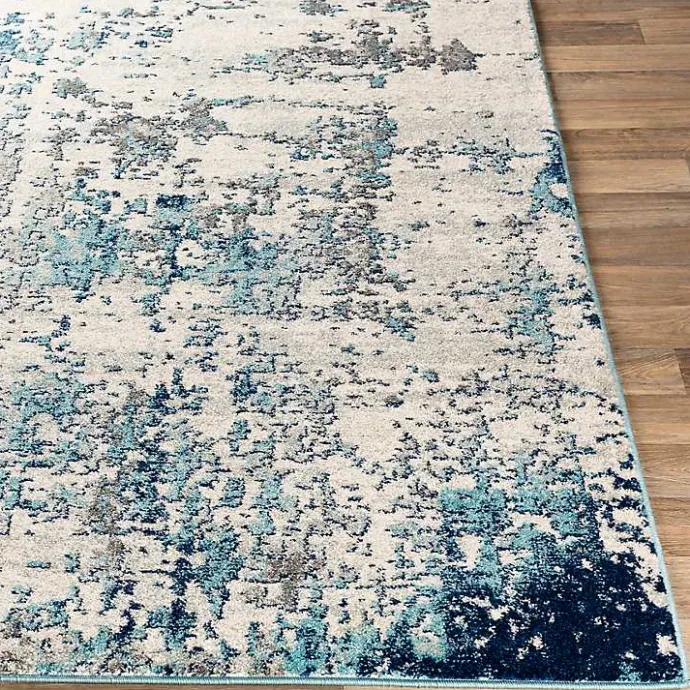 Outlet Kirklands Home Blue Sutton Contemporary Area Rug, 5x7