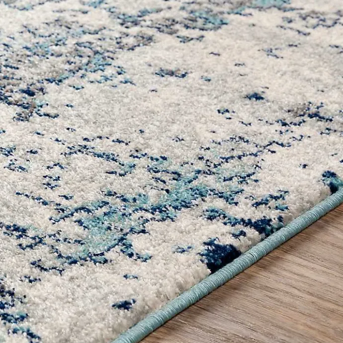 Outlet Kirklands Home Blue Sutton Contemporary Area Rug, 5x7