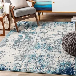 Clearance Kirklands Home Sutton Contemporary Area Rug, 7x10 Blue