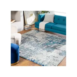 Clearance Kirklands Home Blue Sutton Contemporary Area Rug, 6x9
