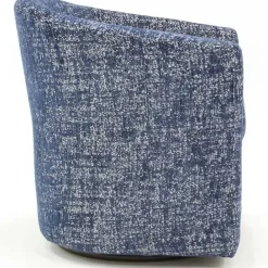 Hot Kirklands Home Swivel Barrel Accent Chair Blue