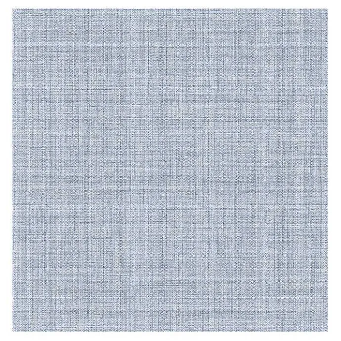 Discount Kirklands Home Textured Faux Fabric Peel & Stick Wallpaper Blue