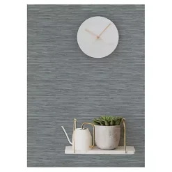 Kirklands Home Textured Grassweave Peel & Stick Wallpaper Blue