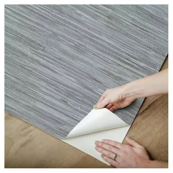 Kirklands Home Textured Grassweave Peel & Stick Wallpaper Blue