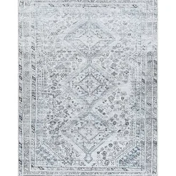Hot Kirklands Home Traditional Washable Area Rug, 5x7 Blue